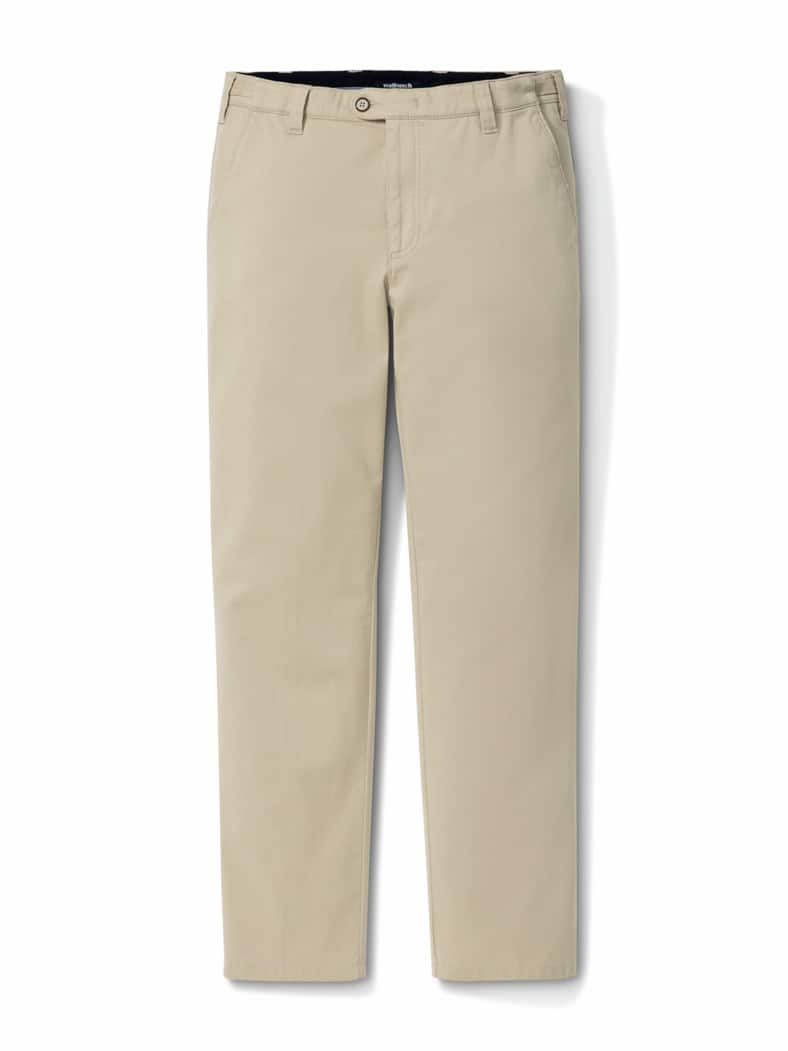 Extraglatt Dehnbund-Chino Safaribeige