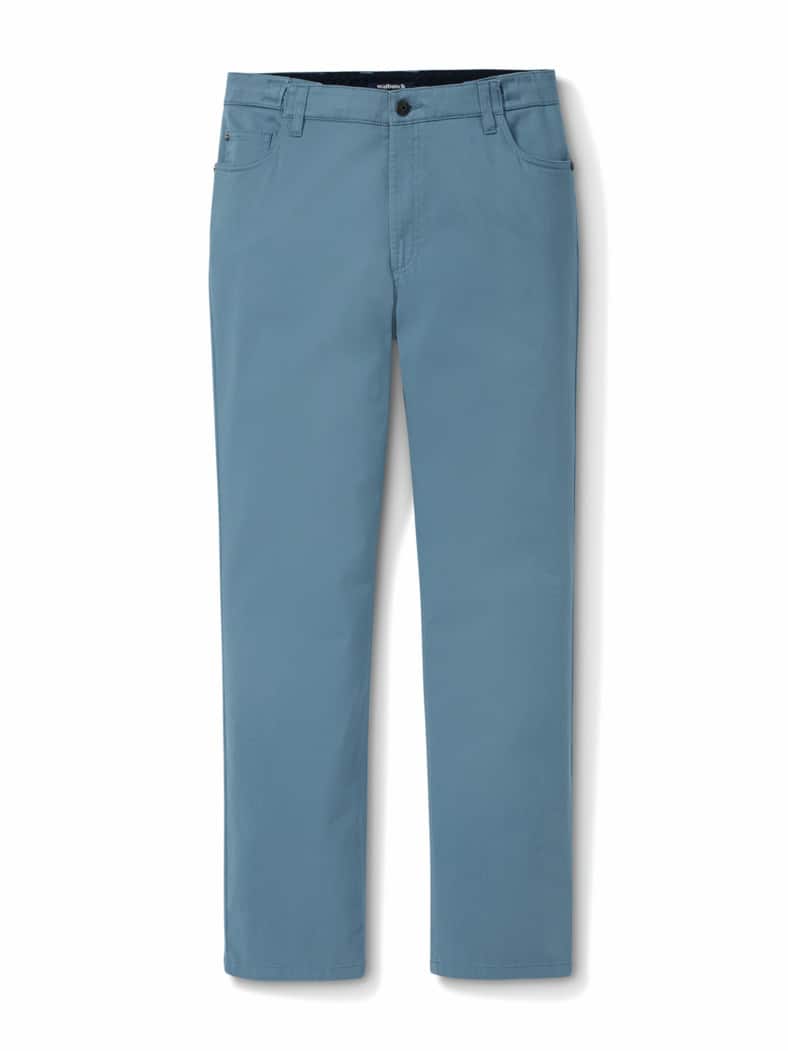 Extraglatt Dehnbund Five-Pocket Blaugrau