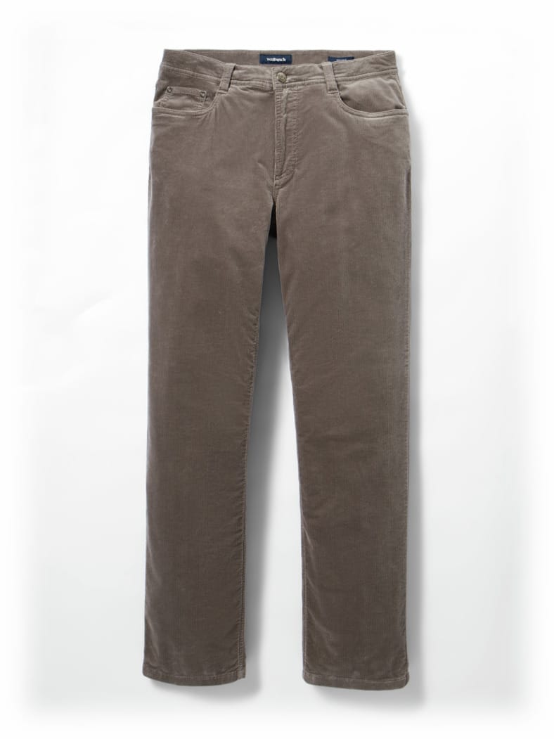 Premium-Cord Five-Pocket Taupe