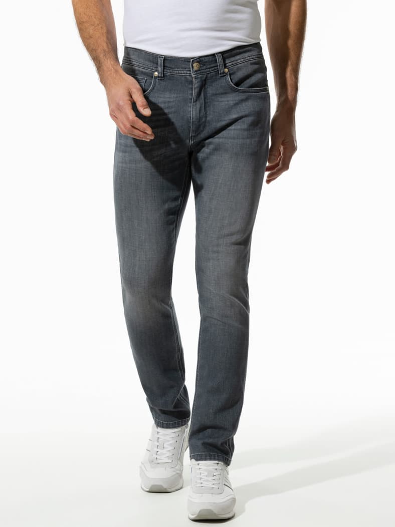 Comfort-Jeans Cashmereweich Dark Grey