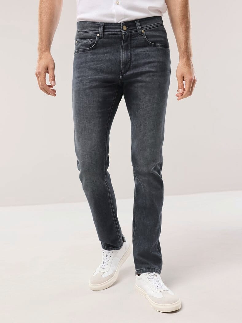 Comfort-Jeans Cashmereweich Dark Grey