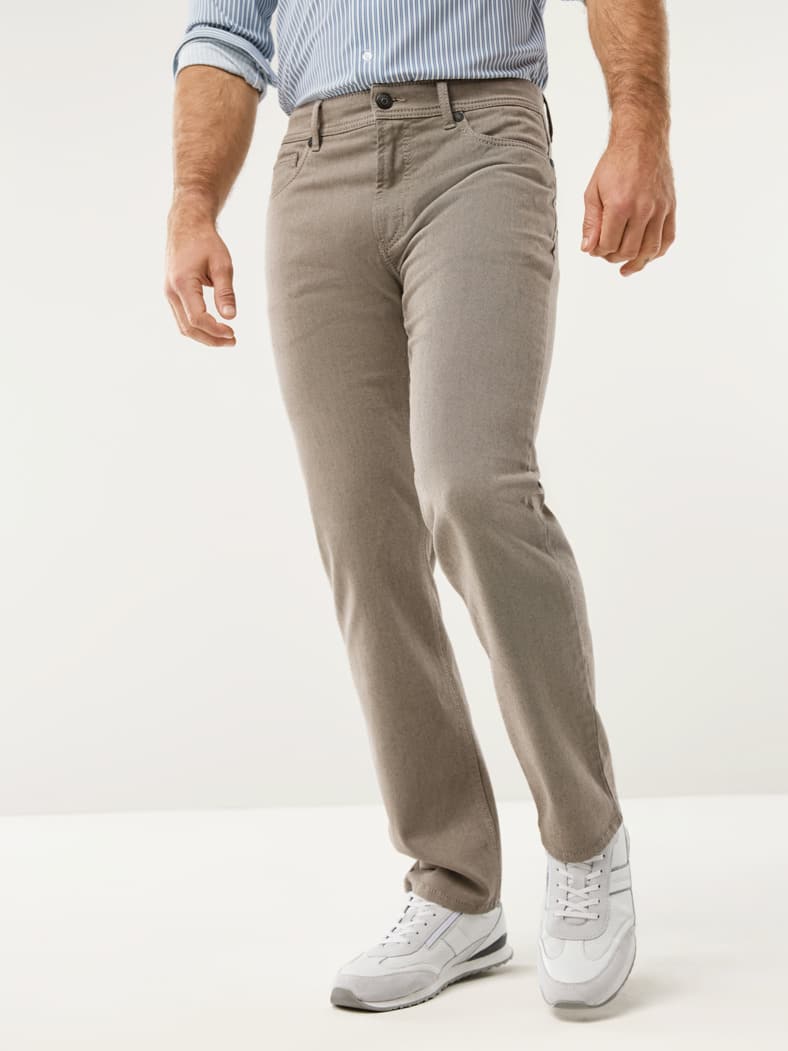 Jeans Sattlerstich Hellgreige