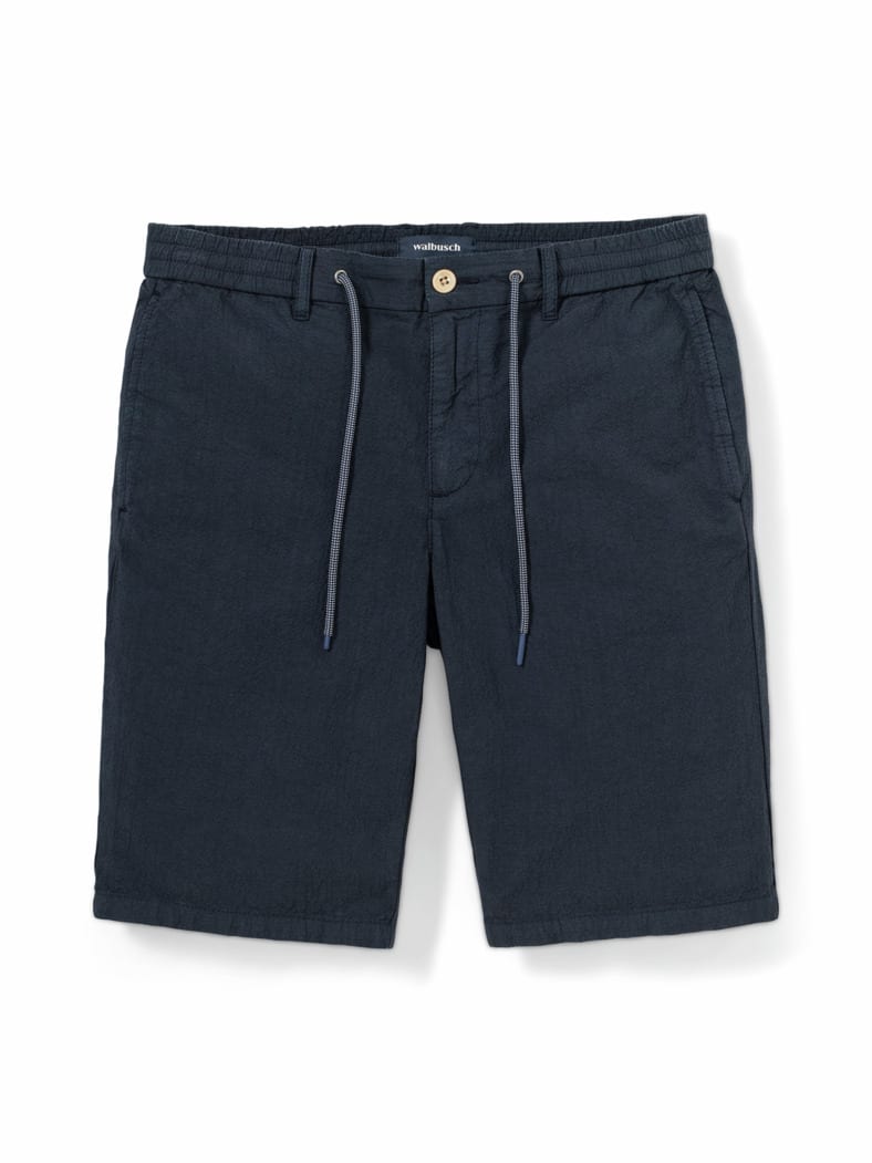 Seersucker Bermudas Marine