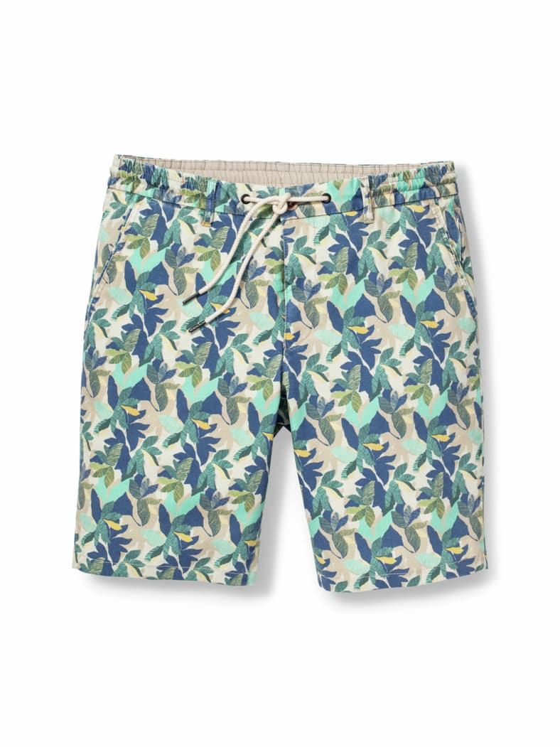 Organic Cotton Bermudas Blau/Sand