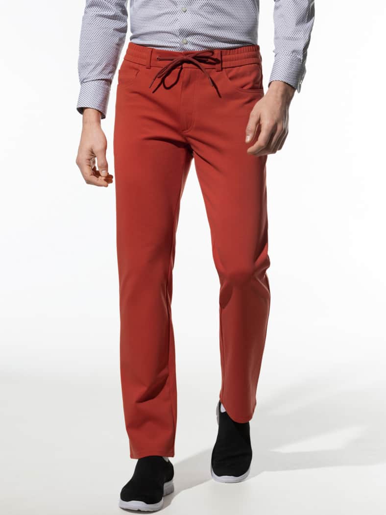 Five Pocket Stretch & Relax Ziegelrot