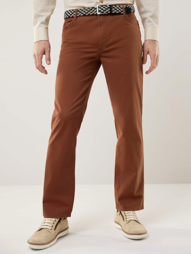 Extraglatt-Stretchbund Five Pocket Zimt