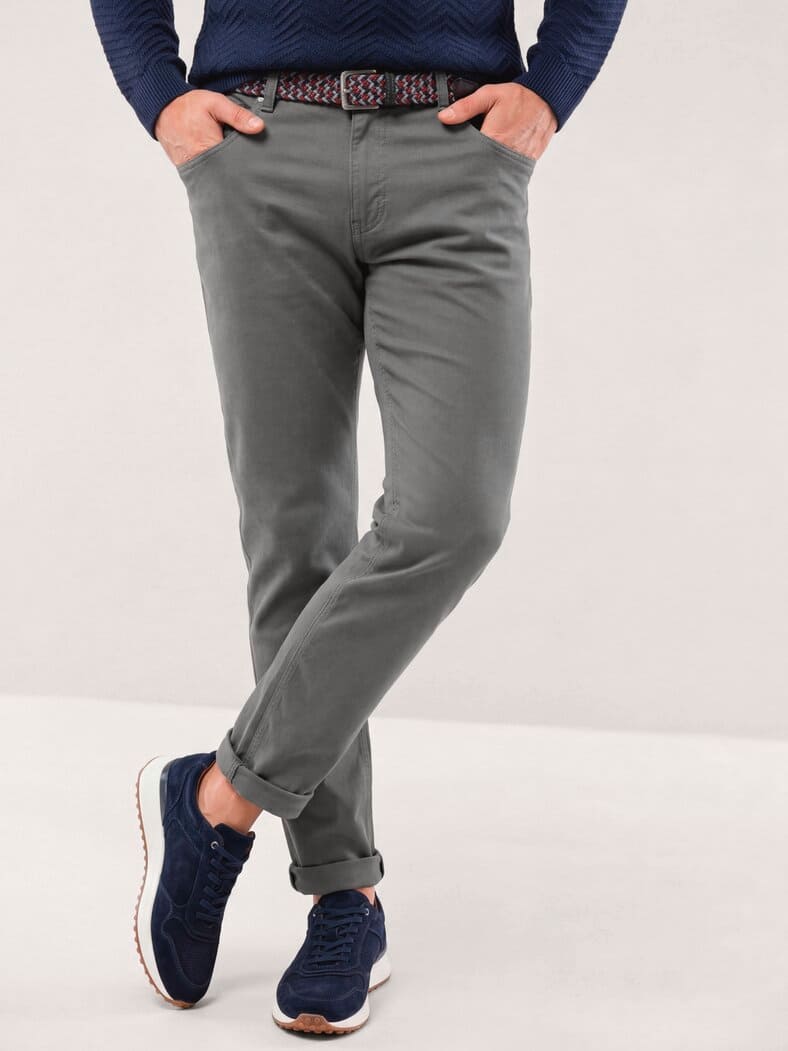 Extraglatt-Stretchbund Five Pocket Grau