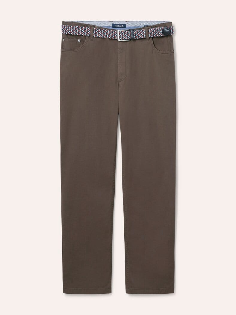 Extraglatt-Stretchbund Five Pocket Braun