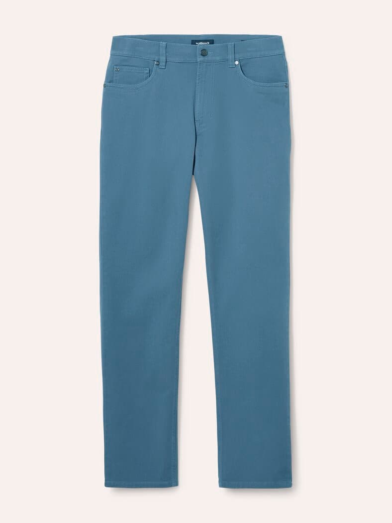 Wärmende Five Pocket Mittelblau
