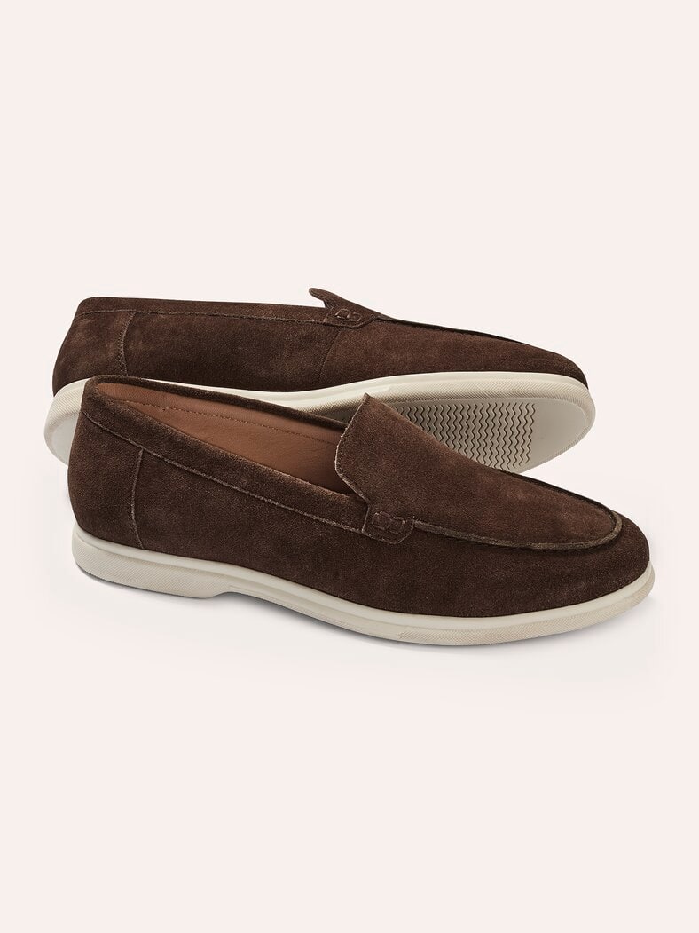 Velours-Loafer Braun