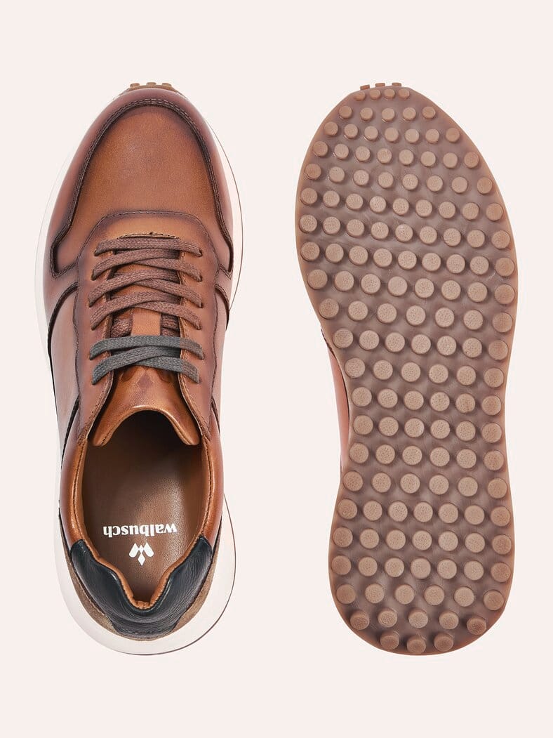 Leder Sneaker Cognac