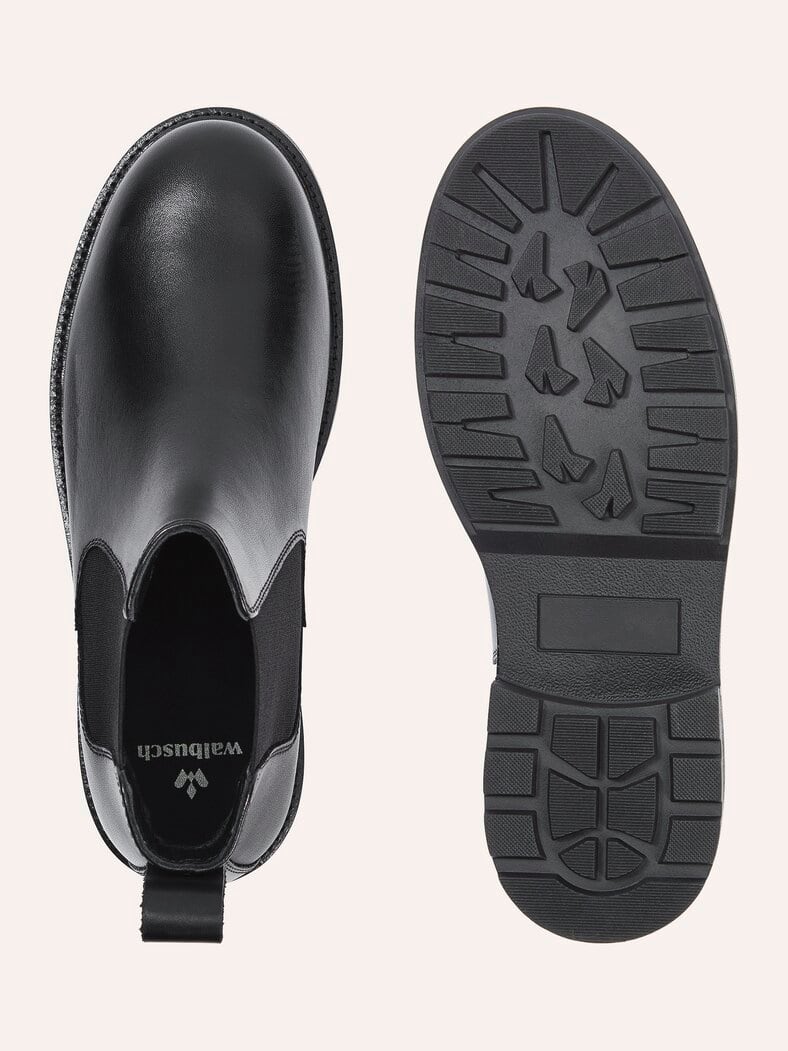 Leder Chelsea Schwarz