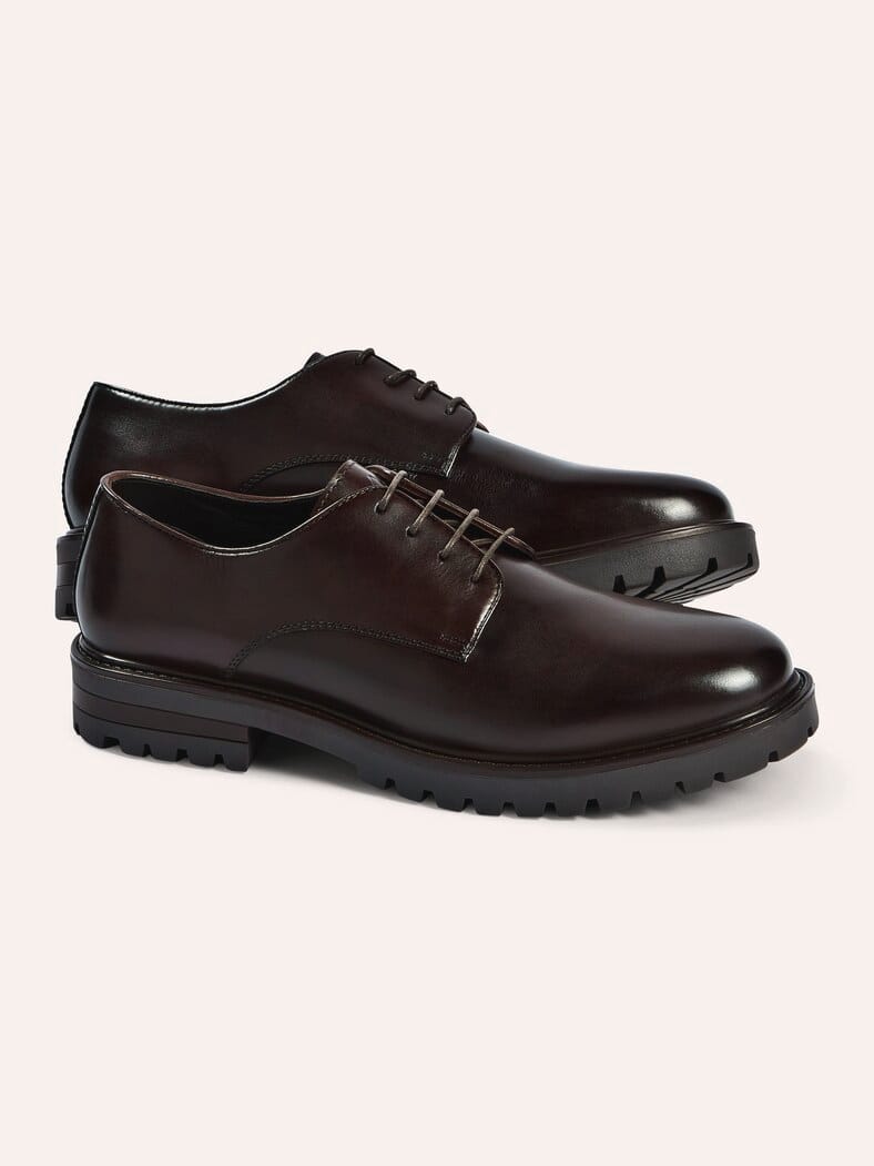 Leder Derby Braun