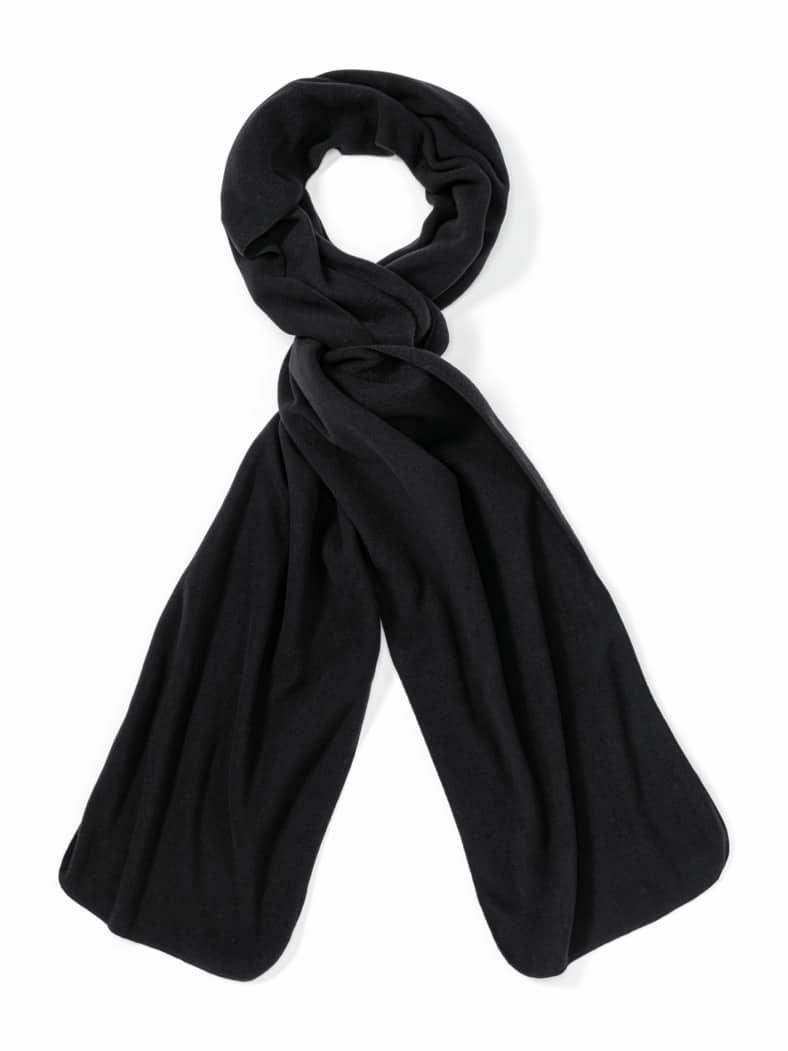Fleece-Schal Schwarz