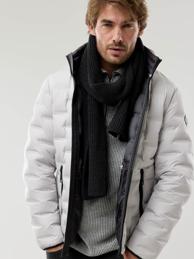 Merino-Schal Graphite