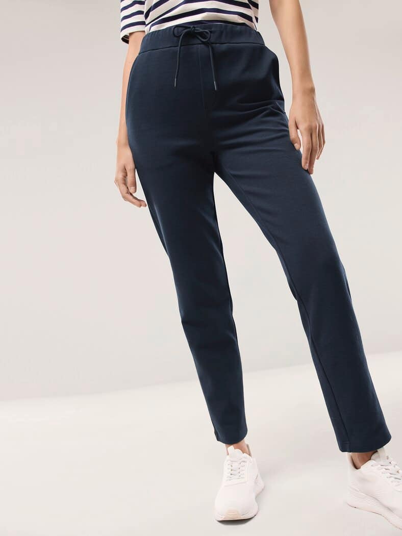 Jersey Twill Hose Nachtblau