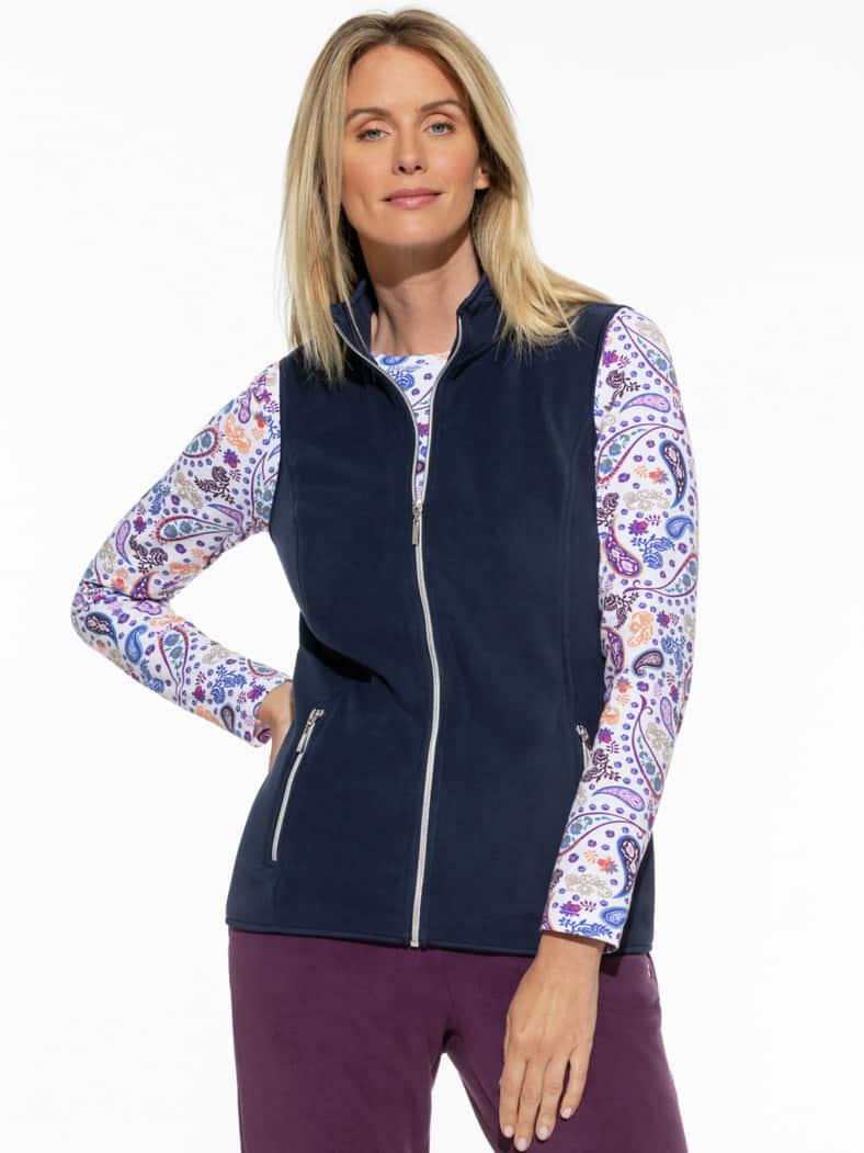 Freizeitweste Thermo-Fleece Marine