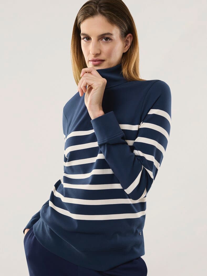 Baumwollstretch Troyer Marine