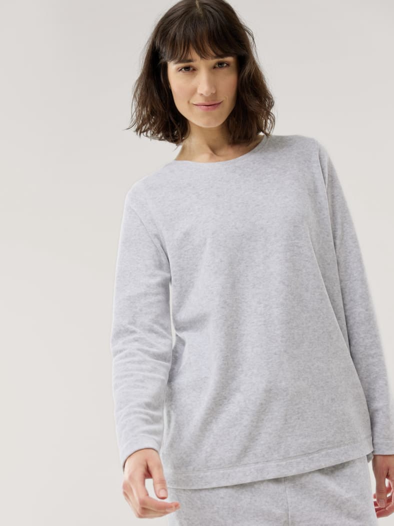 Nicki Kuschel Anzug Grau Melange