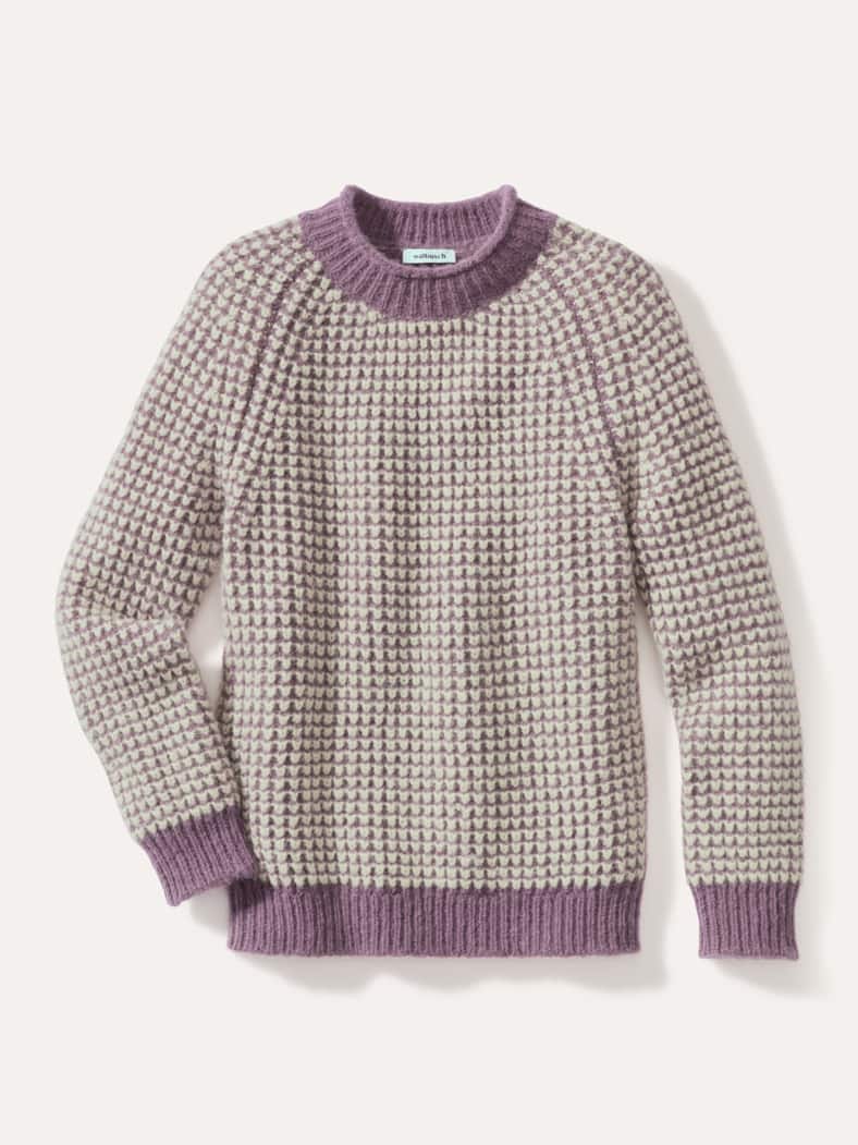 Leicht&Weich Pullover Mauve/Creme