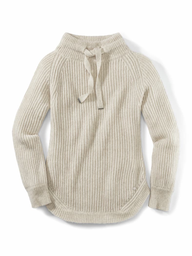 Kuschelgarn-Pullover Creme