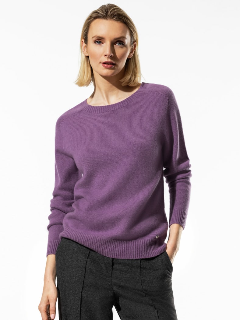 Cashmere-Pullover Nahtlos Orchidee