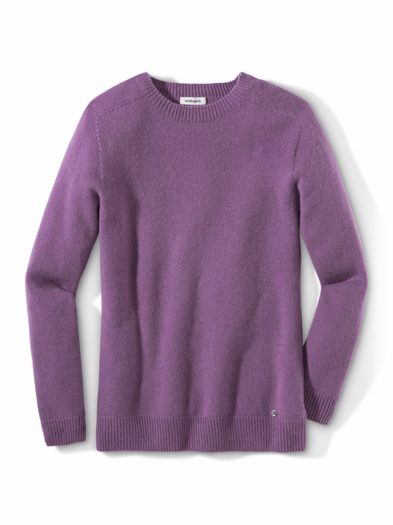 Cashmere-Pullover Nahtlos Orchidee
