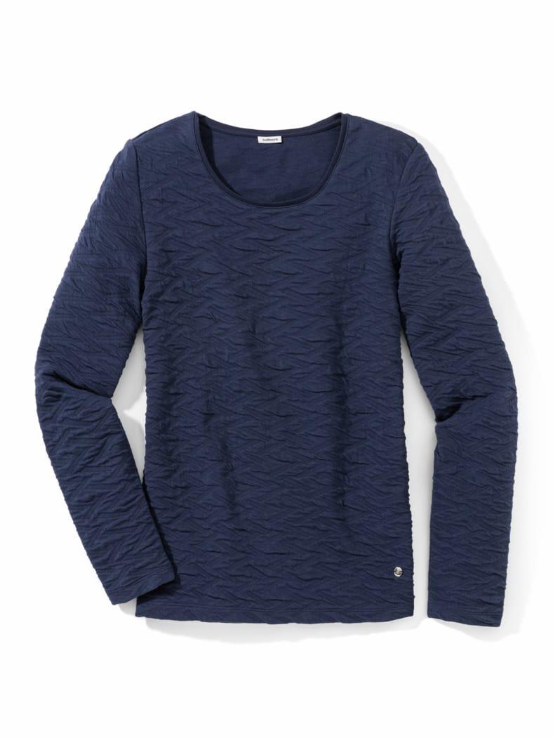 Jacquard-Sweaty 3D Marine