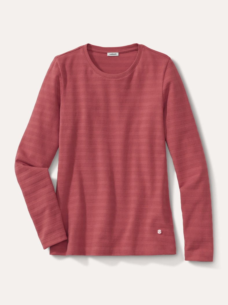 Baumwollshirt Reliefstruktur Siena