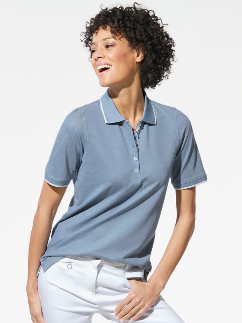 Extraglatt-Polo Horizontblau