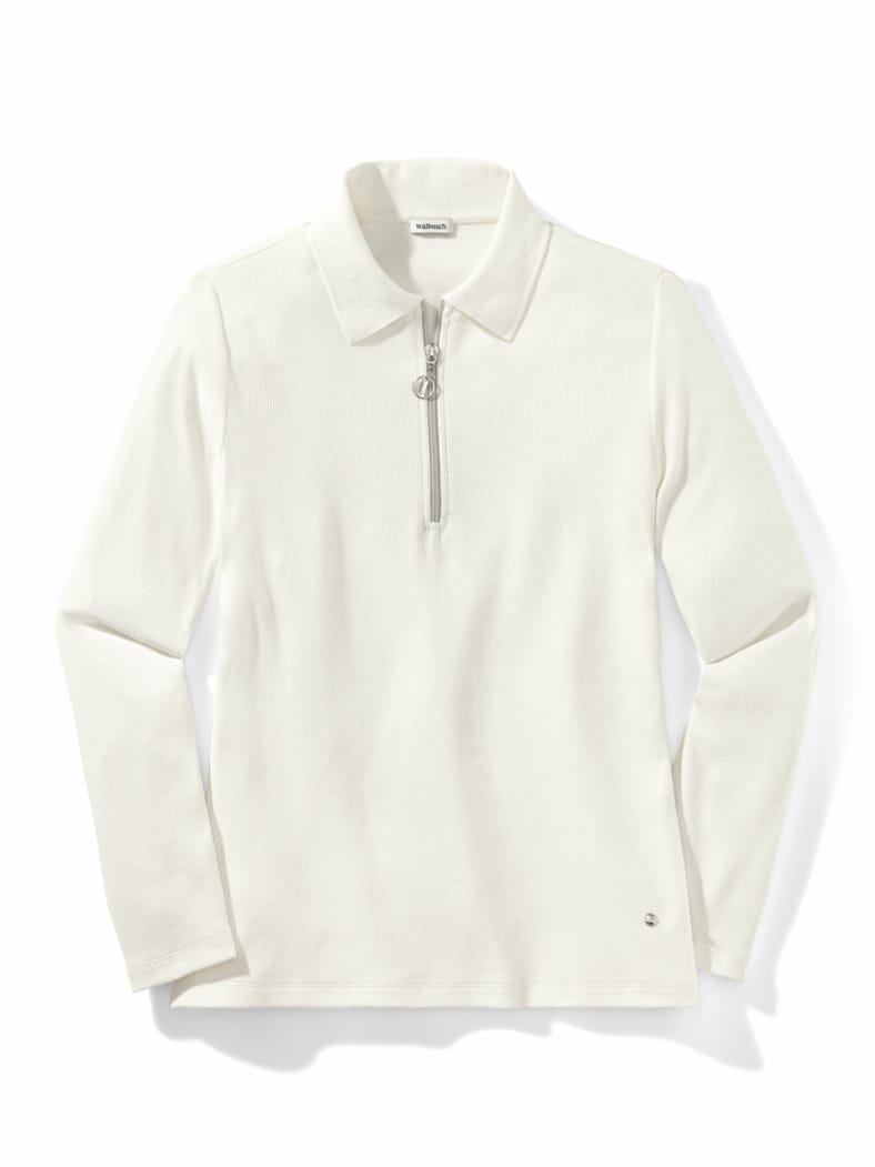 Rippenpolo Zip&Go Offwhite