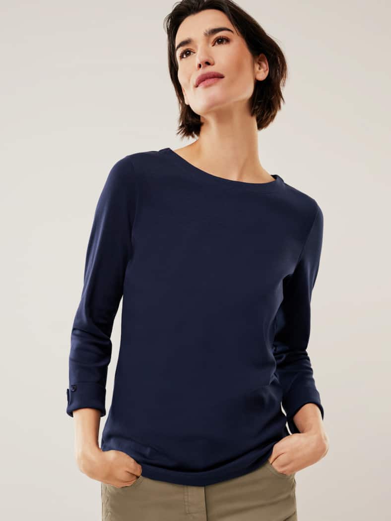 Baumwollshirt Softrib Marine