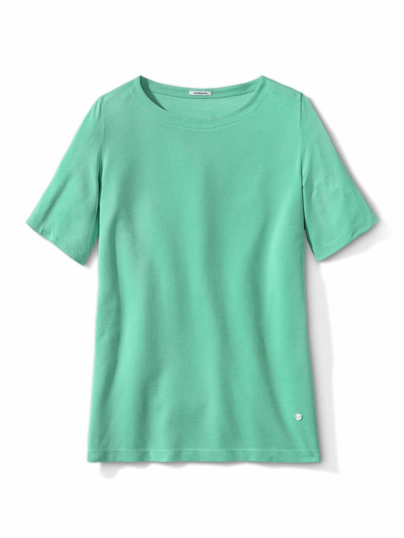Extraglatt Shirt Jadegrün