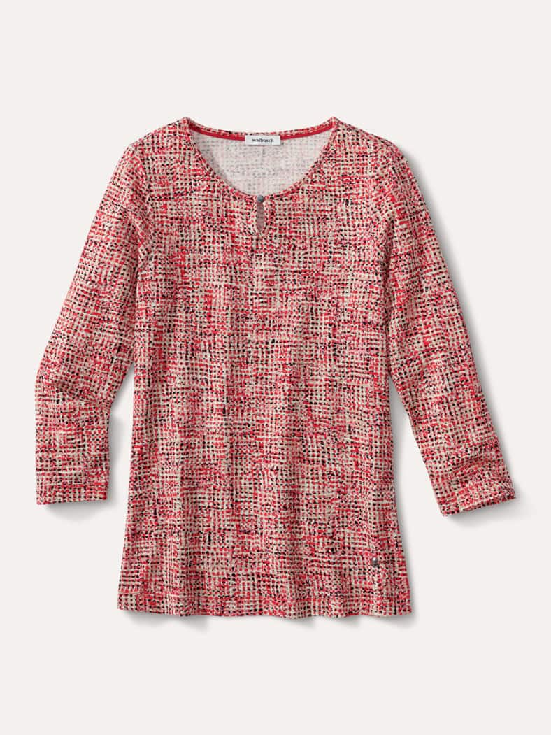 Viskoseshirt Bouclelook Multicolor