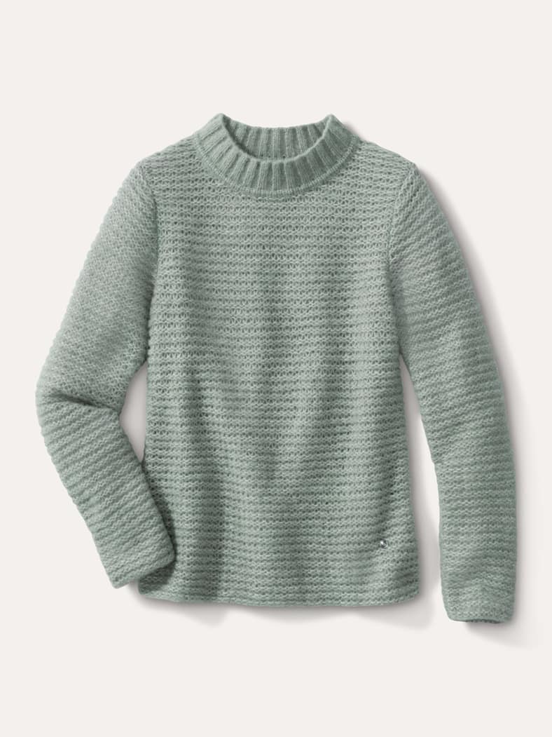 KERO Alpaka-Pullover Frostgrün