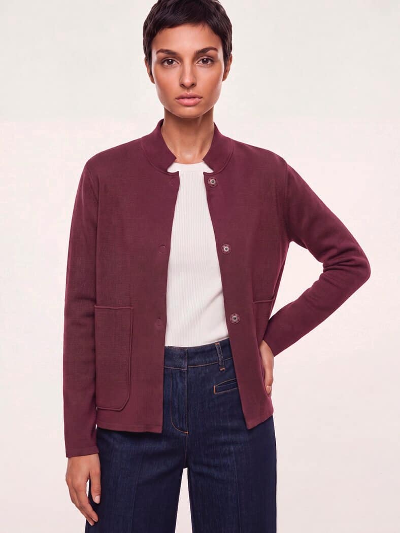 Milano Strickjacke Merlot