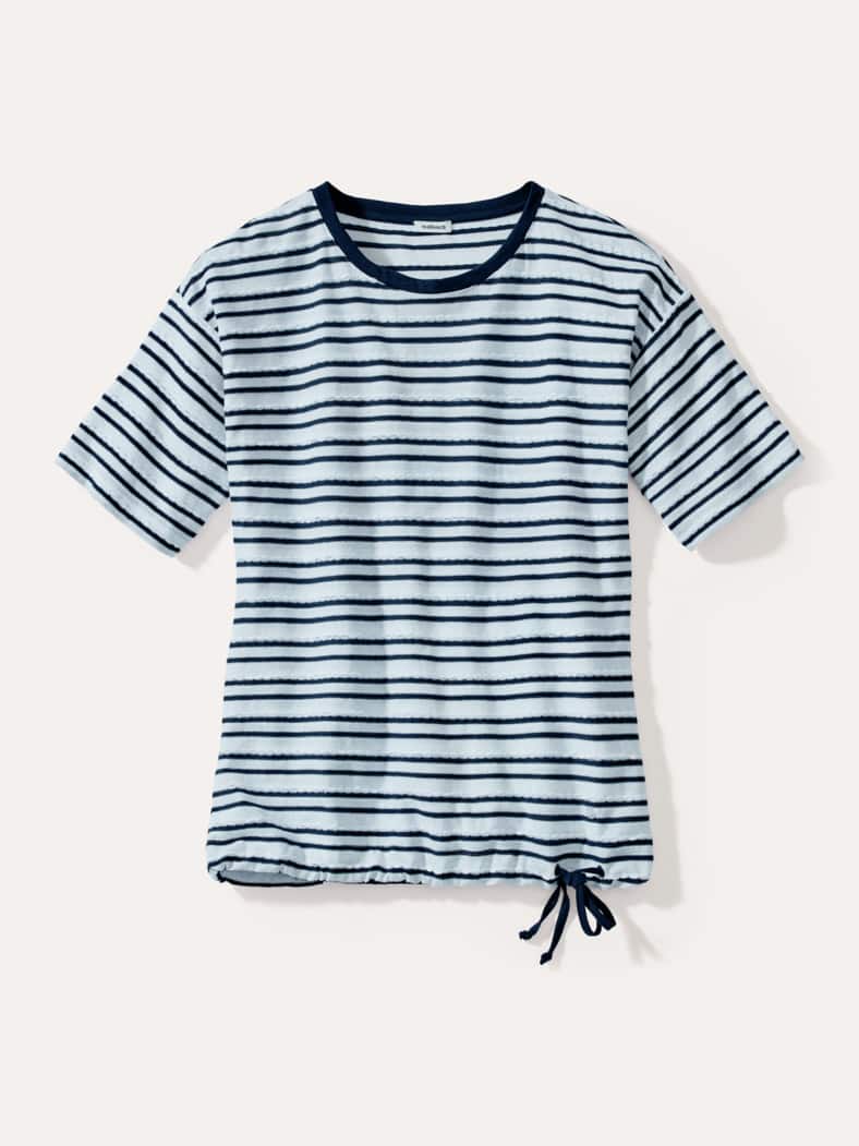 Blousonshirt Wellenreiter weiß/marine