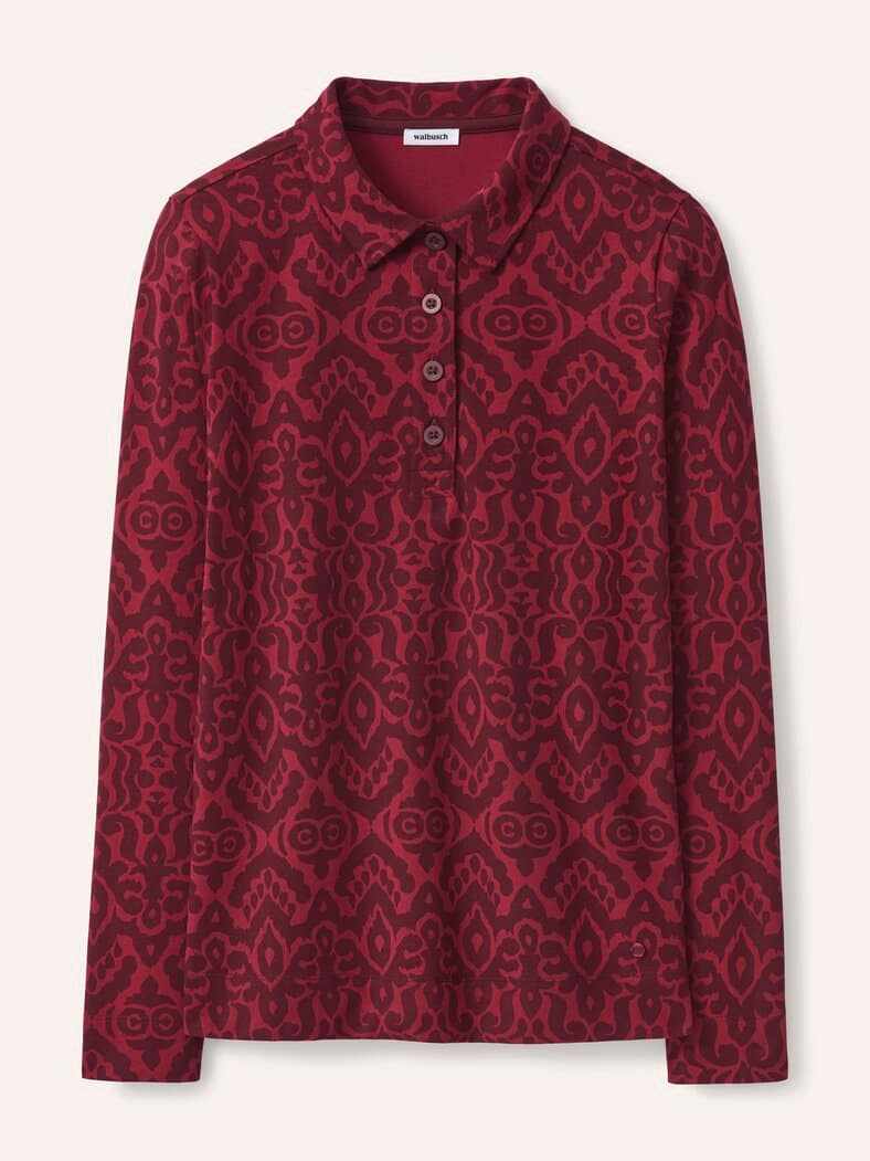 Thermo Winterpolo Druck Merlot