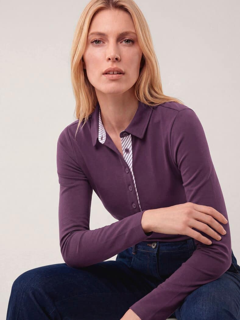 Poloshirt aus Baumwolle Cassis