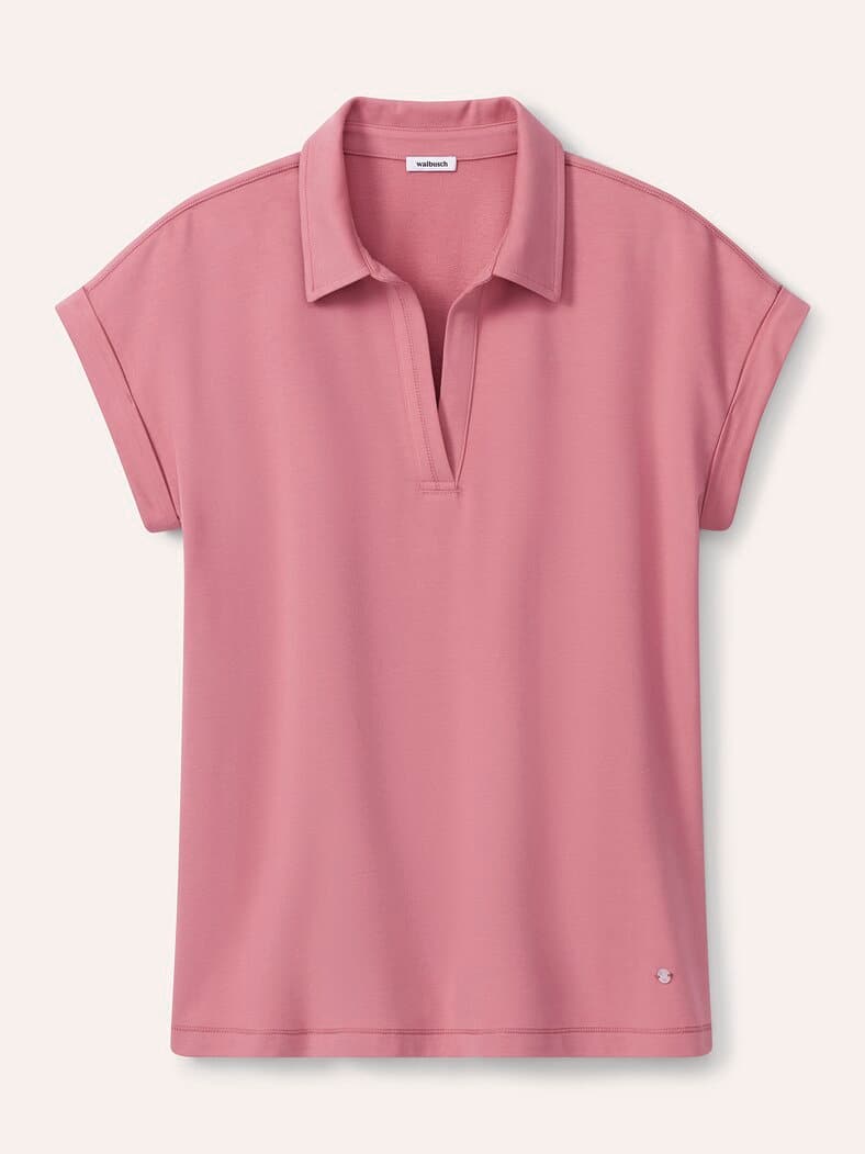 Poloshirt Edelmodal Rosenholz