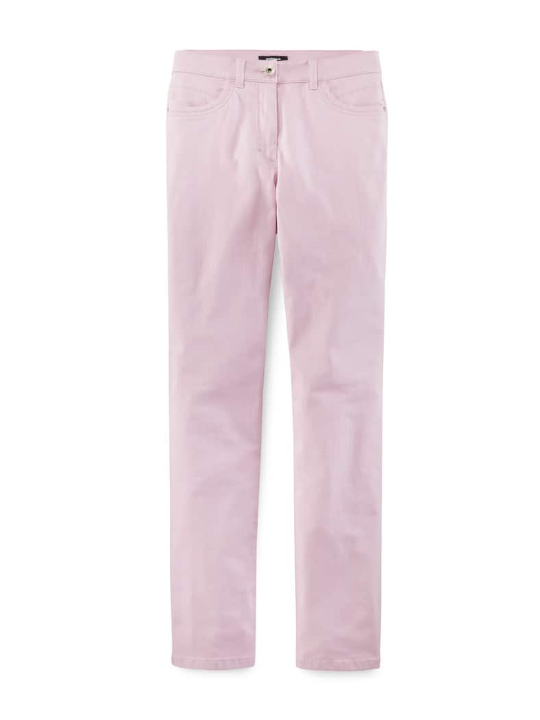 Extraglatt Baumwollhose Zartrosa