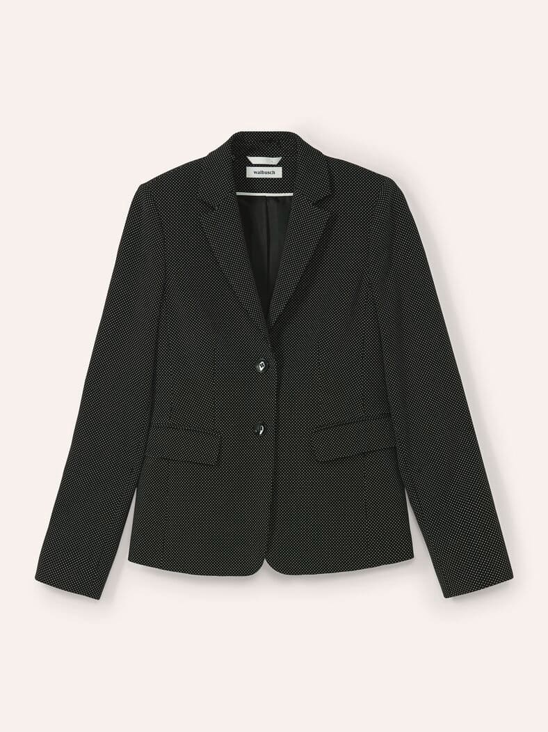 Reversblazer Dots Schwarz/Weiß