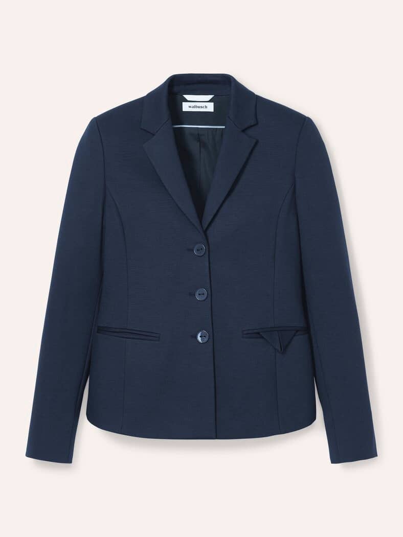 Blazer aus festem Jersey Nachtblau