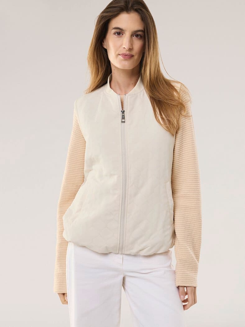 Jacquardweste Creme