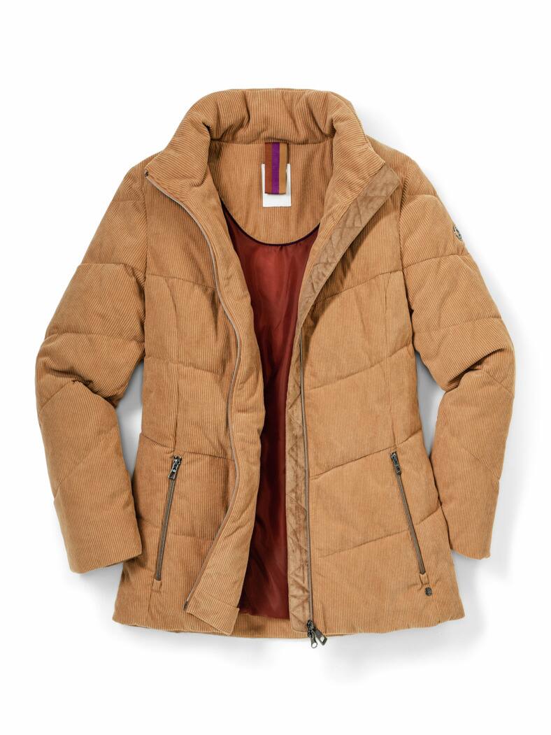 Softcord Steppjacke Mandel