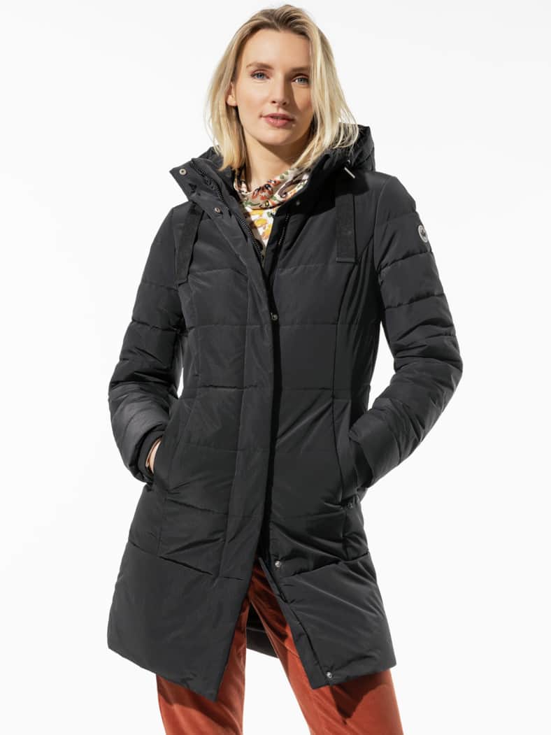 Steppmantel Thermozone Schwarz