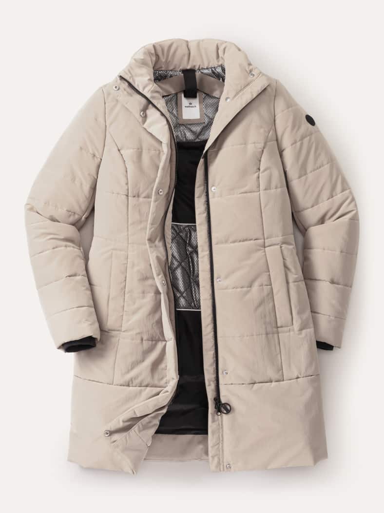 Steppmantel Thermozone Taupe