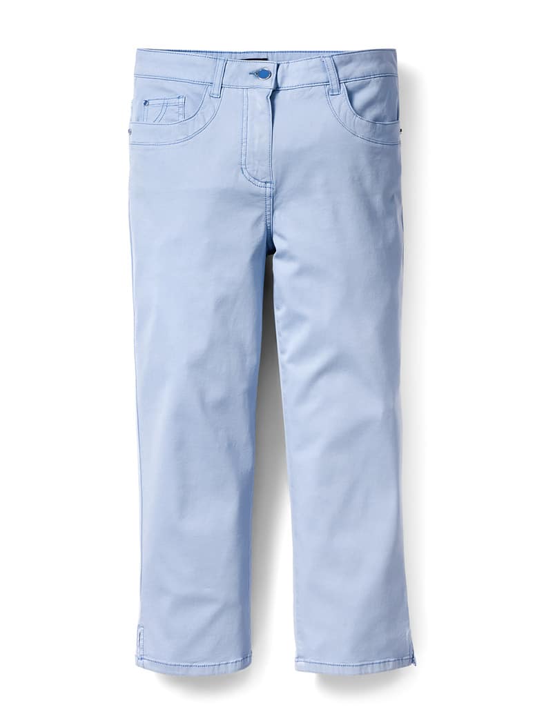 Baumwoll-Capri Supersoft Skyblue