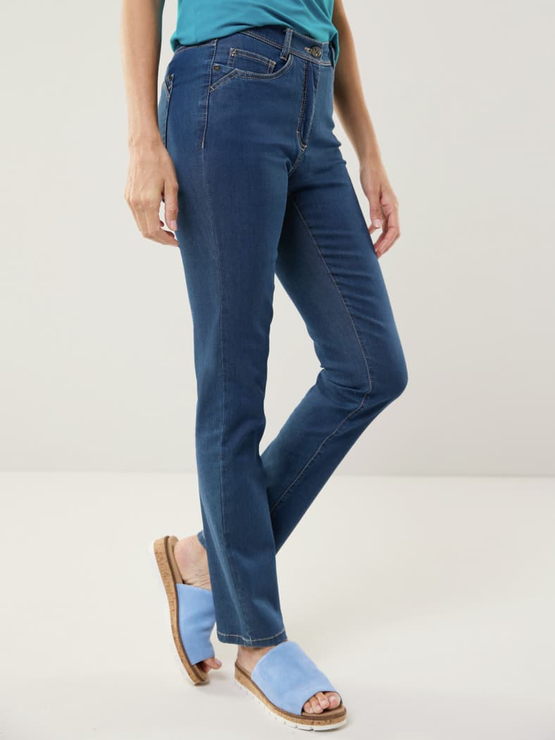 Yoga-Jeans Ultrastretch Feminine F. Blue Stoned