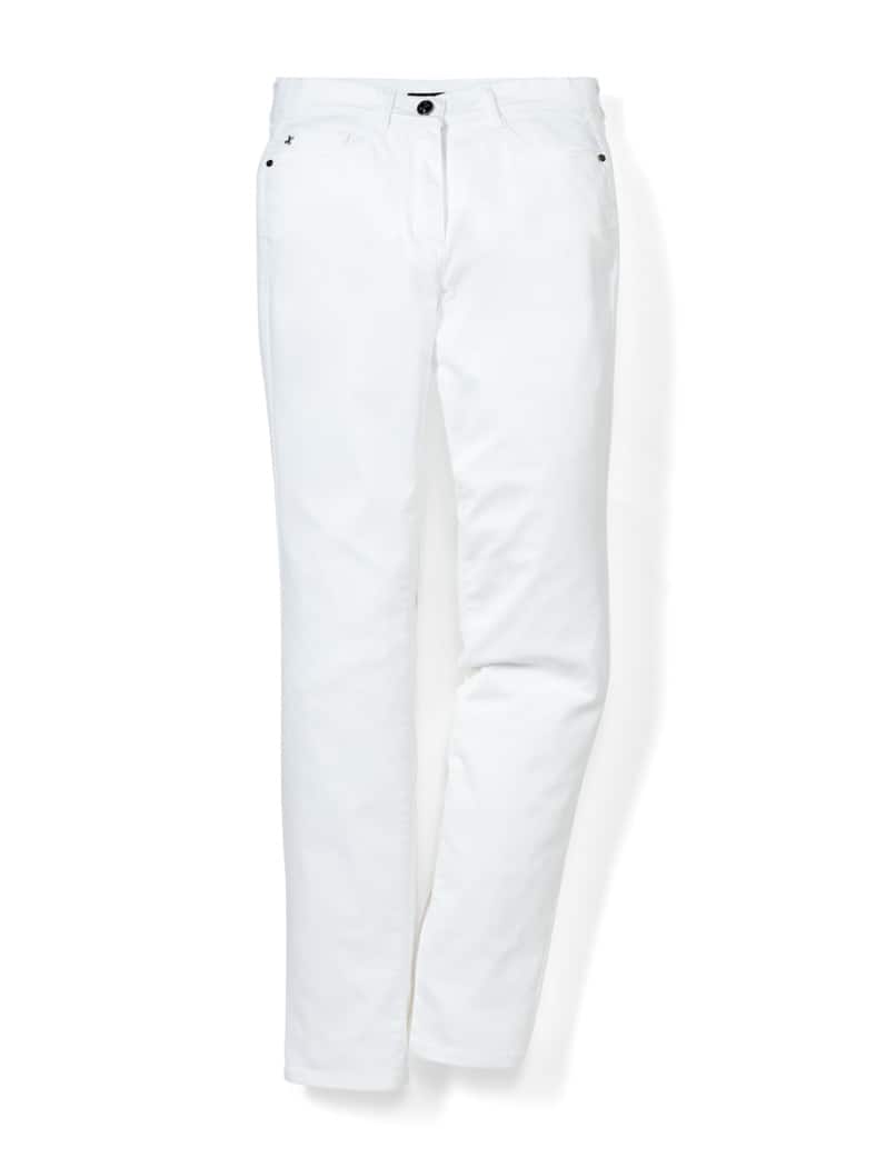 Yoga-Jeans Ultrastretch Feminine F. Weiß